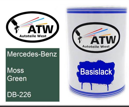 Mercedes-Benz, Moss Green, DB-226: 500ml Lackdose, von ATW Autoteile West.